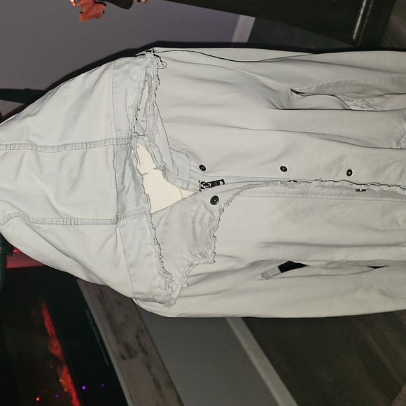 🤍SPRING,Womens beautiful light colored denim fall jacket sz LG. LA Coalition.💙 - Picture 4 of 13